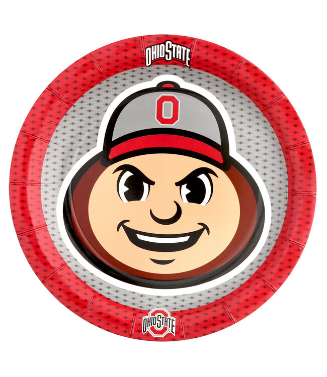 HAVERCAMP PRODUCTS Ohio State University – Plates Round 7in, 8-pack