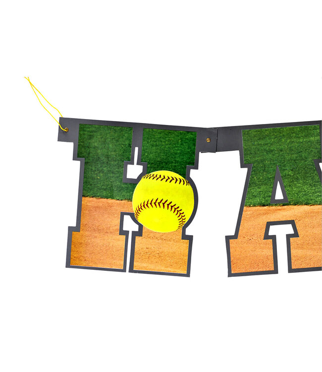 HAVERCAMP PRODUCTS Girl’s Fastpitch – Happy Birthday Banner