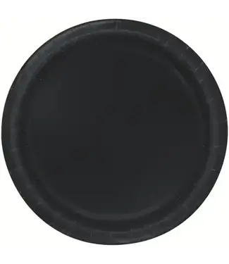 UNIQUE INDUSTRIES INC Black 10.25 inch Paper Plates-50 Count