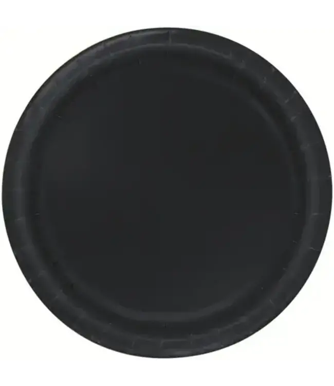 UNIQUE INDUSTRIES INC Black 10.25 inch Paper Plates-50 Count