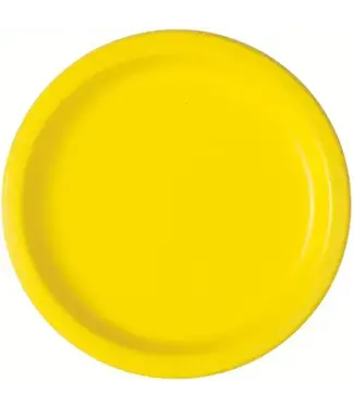 Unique Industries Yellow 10.25 inch Paper Plates-50 Count