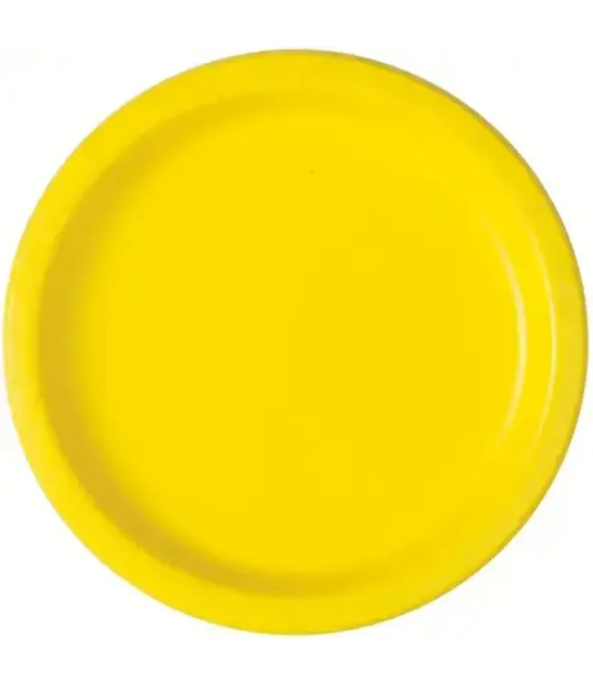 UNIQUE INDUSTRIES INC Yellow 10.25 inch Paper Plates-50 Count