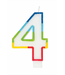 UNIQUE INDUSTRIES INC Rainbow Border Number Birthday Candle