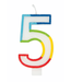 UNIQUE INDUSTRIES INC Rainbow Border Number Birthday Candle