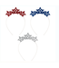UNIQUE INDUSTRIES INC Star Party Glitter Headbands Patriotic 4th of July 3 Pack