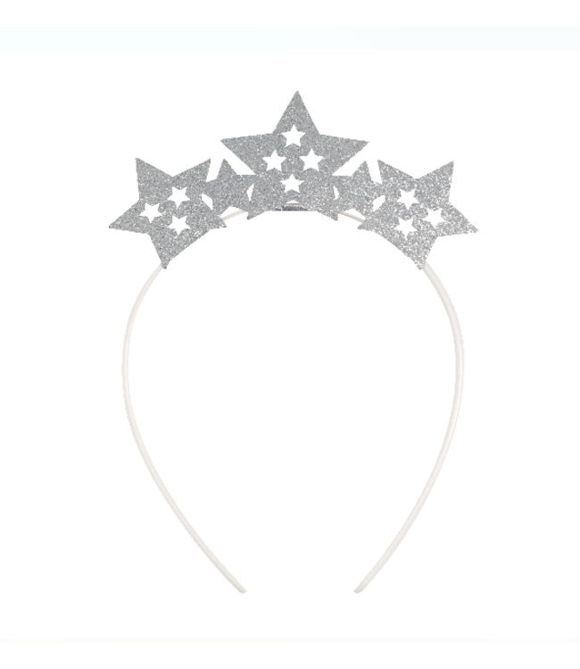 UNIQUE INDUSTRIES INC Star Party Glitter Headbands Patriotic 4th of July 3 Pack