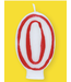 UNIQUE INDUSTRIES INC Number Candle With Red Outline