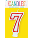 UNIQUE INDUSTRIES INC Number Candle With Red Outline