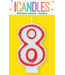 UNIQUE INDUSTRIES INC Number Candle With Red Outline