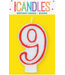 UNIQUE INDUSTRIES INC Number Candle With Red Outline