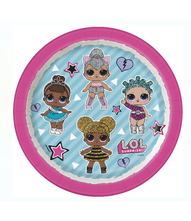 UNIQUE INDUSTRIES INC L.O.L. Surprise!™ Party Paper Dessert Plates – 8 Ct.