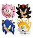 UNIQUE INDUSTRIES INC Sonic the Hedgehog™ Cardstock Masks – 8 Pc.