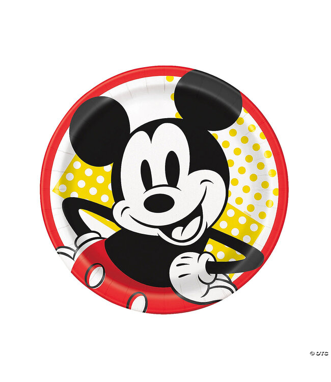 UNIQUE INDUSTRIES INC Mickey Mouse Party Paper Dinner Plates - 8 Ct.
