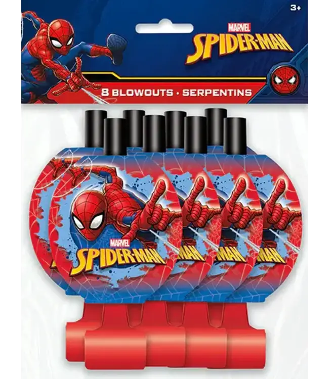 UNIQUE INDUSTRIES INC Spider-Man Blowouts 8ct