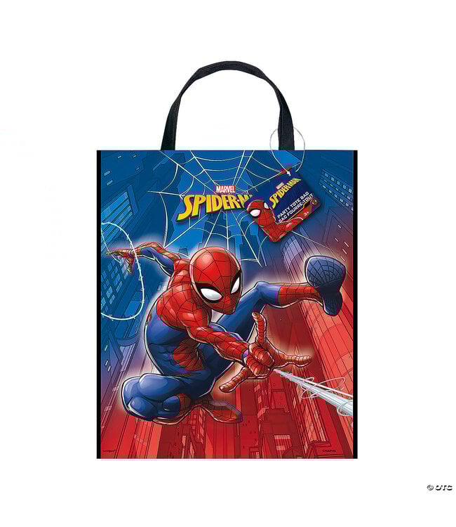UNIQUE INDUSTRIES INC 11" x 13" Spider- Man™ Plastic Tote Bag