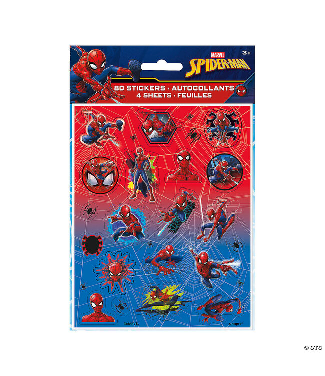 UNIQUE INDUSTRIES INC Marvel’s Spider-Man™ Sticker Sheets - 4 Pc.