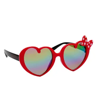 SUNSTACHES Minnie Mouse Heart Frame with Bow Sunglasses