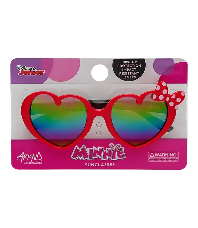 SUNSTACHES Minnie Mouse Heart Frame with Bow Sunglasses