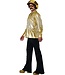 CALIFORNIA COSTUMES Disco Shirt & Hat Set - Gold