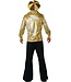 CALIFORNIA COSTUMES Disco Shirt & Hat Set - Gold