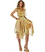 CALIFORNIA COSTUMES  70'S Disco Dress - Gold Mirrorball