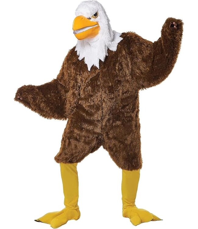 CALIFORNIA COSTUMES Eagle Maniac Adult Mascot Costume with Movable Jaw