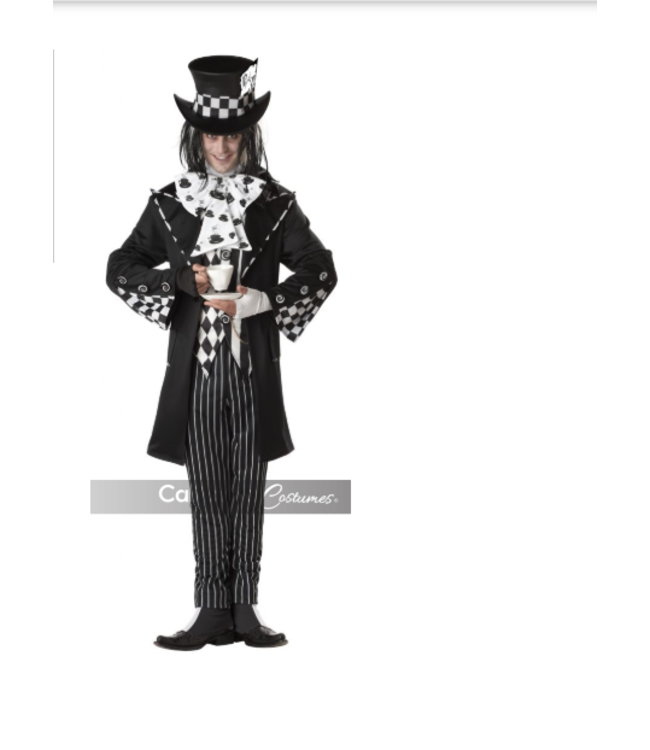 CALIFORNIA COSTUMES Dark Mad Hatter Costume for Men
