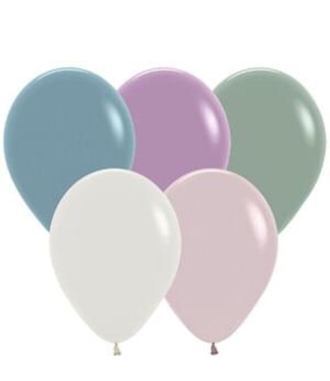 Sempertex 50ct 5in LATEX SEMPERTEX PASTEL DUSK ASSORTMENT