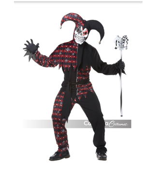 CALIFORNIA COSTUMES Sinister Jester Men's Costume