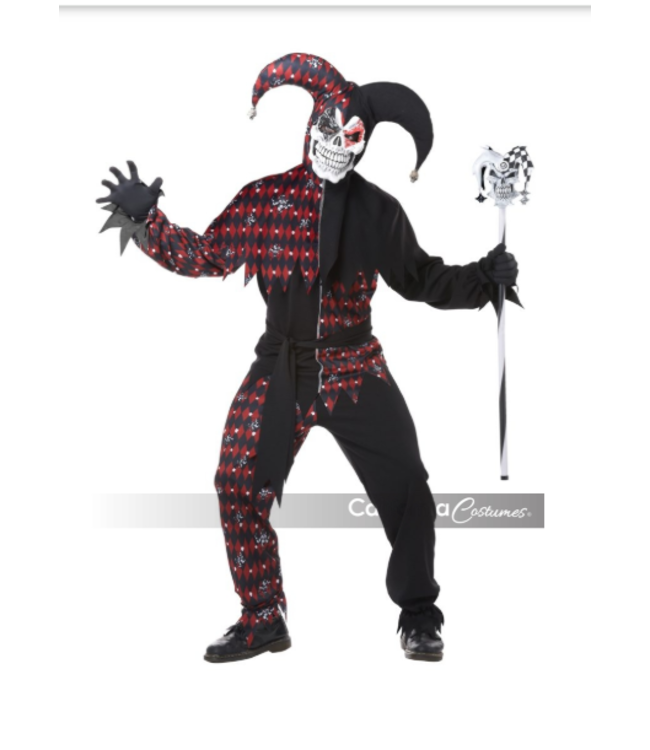 CALIFORNIA COSTUMES Sinister Jester Men's Costume