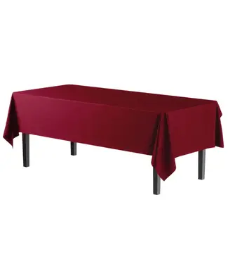 CROWN DISPLAY 54inX108in TABLE COVER BURGUNDY