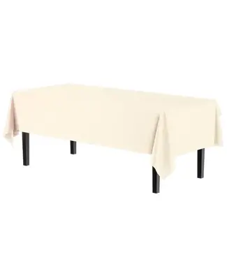 EXQUISITE 54inX108in Ivory Table Cover