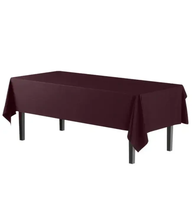 CROWN DISPLAY 54inX108in Brown Table Cover