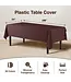 CROWN DISPLAY 54inX108in Brown Table Cover