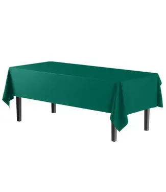 CROWN DISPLAY 54inX108in Dark Green Table Cover