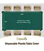 CROWN DISPLAY 54inX108in Dark Green Table Cover