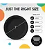 CROWN DISPLAY 7 in. Black Plastic Plates - 50 Ct.