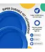 CROWN DISPLAY 7in Dark Blue Plastic Plates - 50 Ct.
