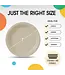CROWN DISPLAY 7 in. Ivory Plastic Plates - 50 Ct.