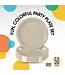 CROWN DISPLAY 7 in. Ivory Plastic Plates - 50 Ct.