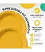 CROWN DISPLAY 7 in. Yellow Plastic Plates - 50 ct.