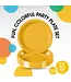 CROWN DISPLAY 7 in. Yellow Plastic Plates - 50 ct.