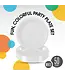 CROWN DISPLAY 10in White Plastic Plates - 50ct