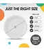 CROWN DISPLAY 10in White Plastic Plates - 50ct