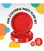CROWN DISPLAY 10in Red Plastic Plates - 50ct