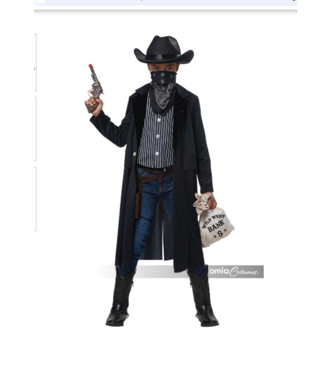 CALIFORNIA COSTUMES Child Wild West Outlaw-Sheriff