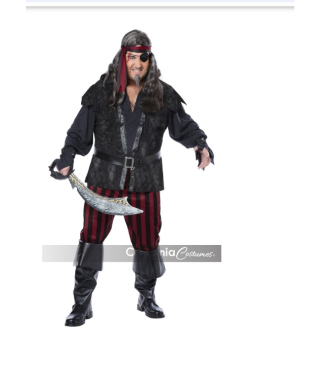 CALIFORNIA COSTUMES Ruthless Rogue Costume - Men's