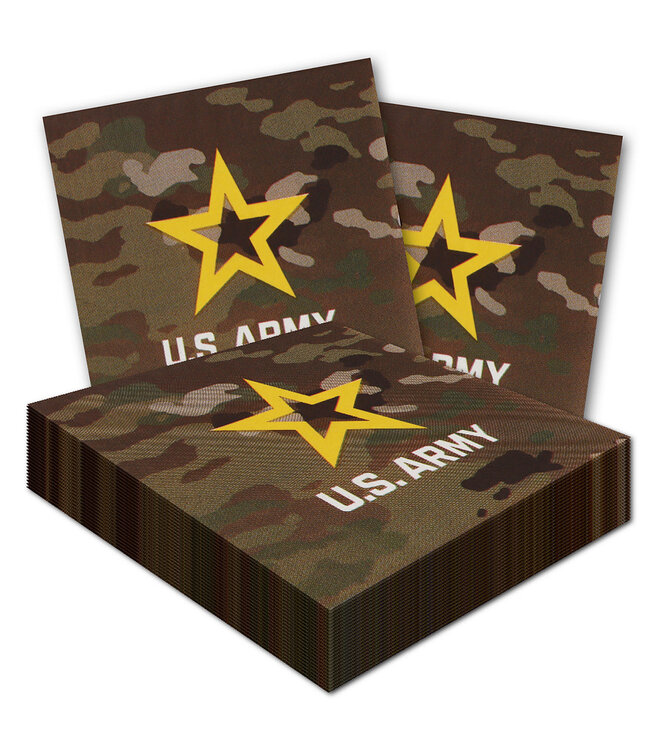 HAVERCAMP PRODUCTS US Army – Napkins Beverage Army Seal 16-pack