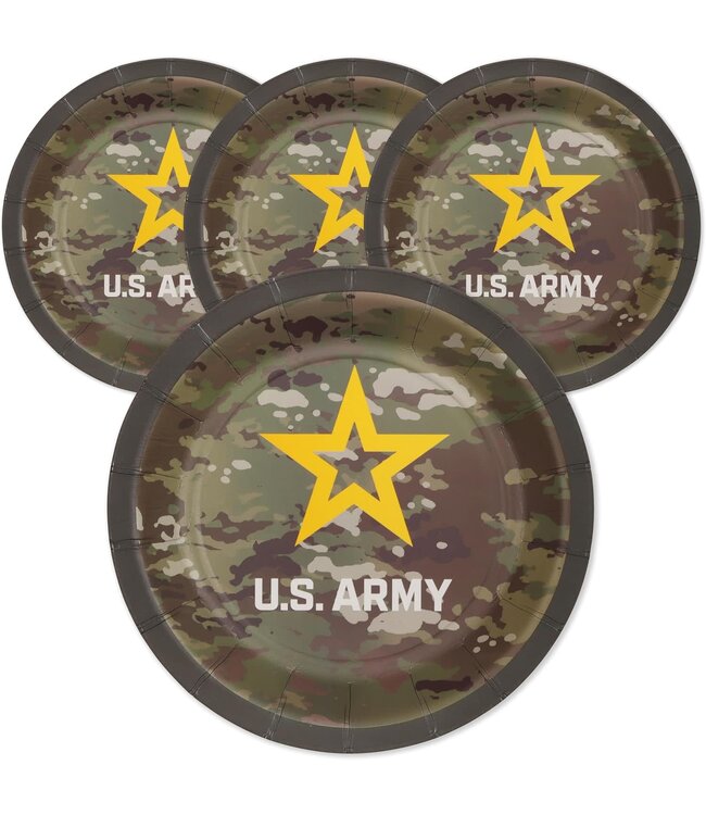 HAVERCAMP PRODUCTS US Army – Plates Round 7″ Army Seal -8ct