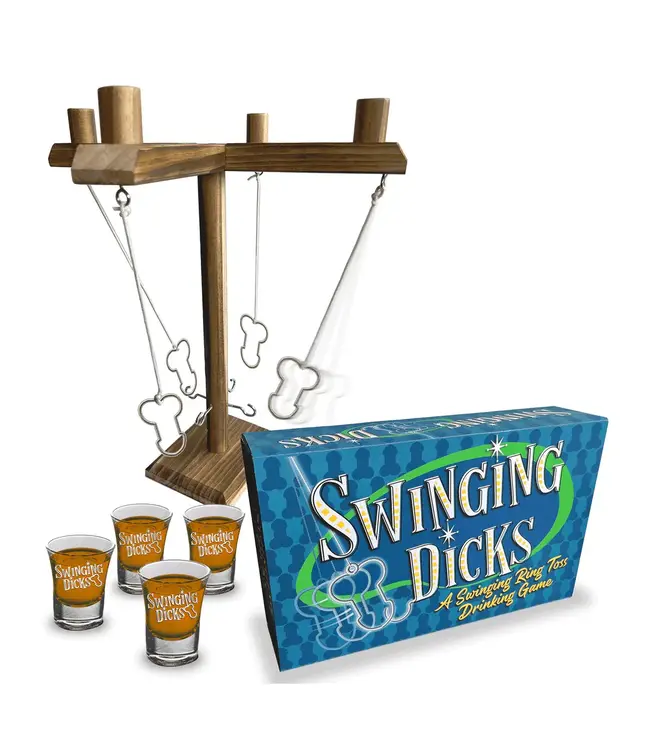 Hott Products Unlimited Swinging Dicks Drinking Game & Shot Glasses